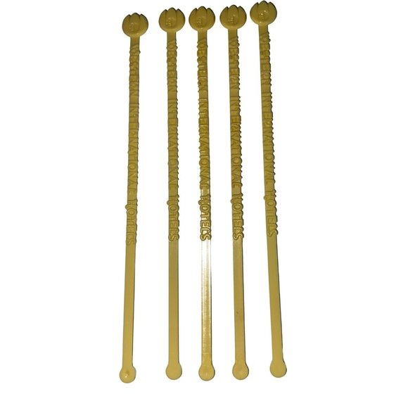 Western International Vintage 60s Lot of 5 Swizzle Sticks‎ - Picture 1 of 5